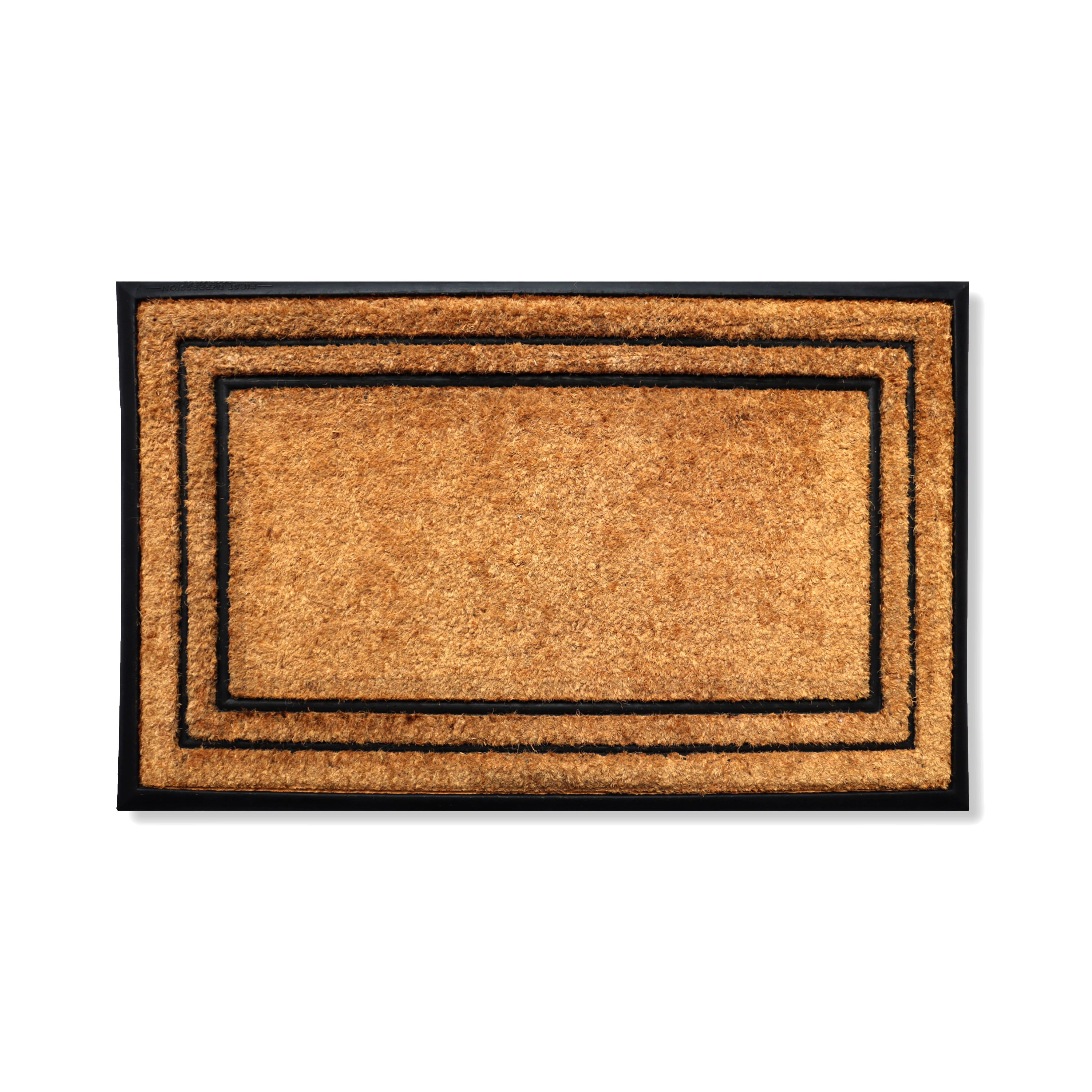 A1HC Coir and Rubber Door Mat 25x57 Inches Heavy Duty Non-Slip Dirt-Trapping Plain Border