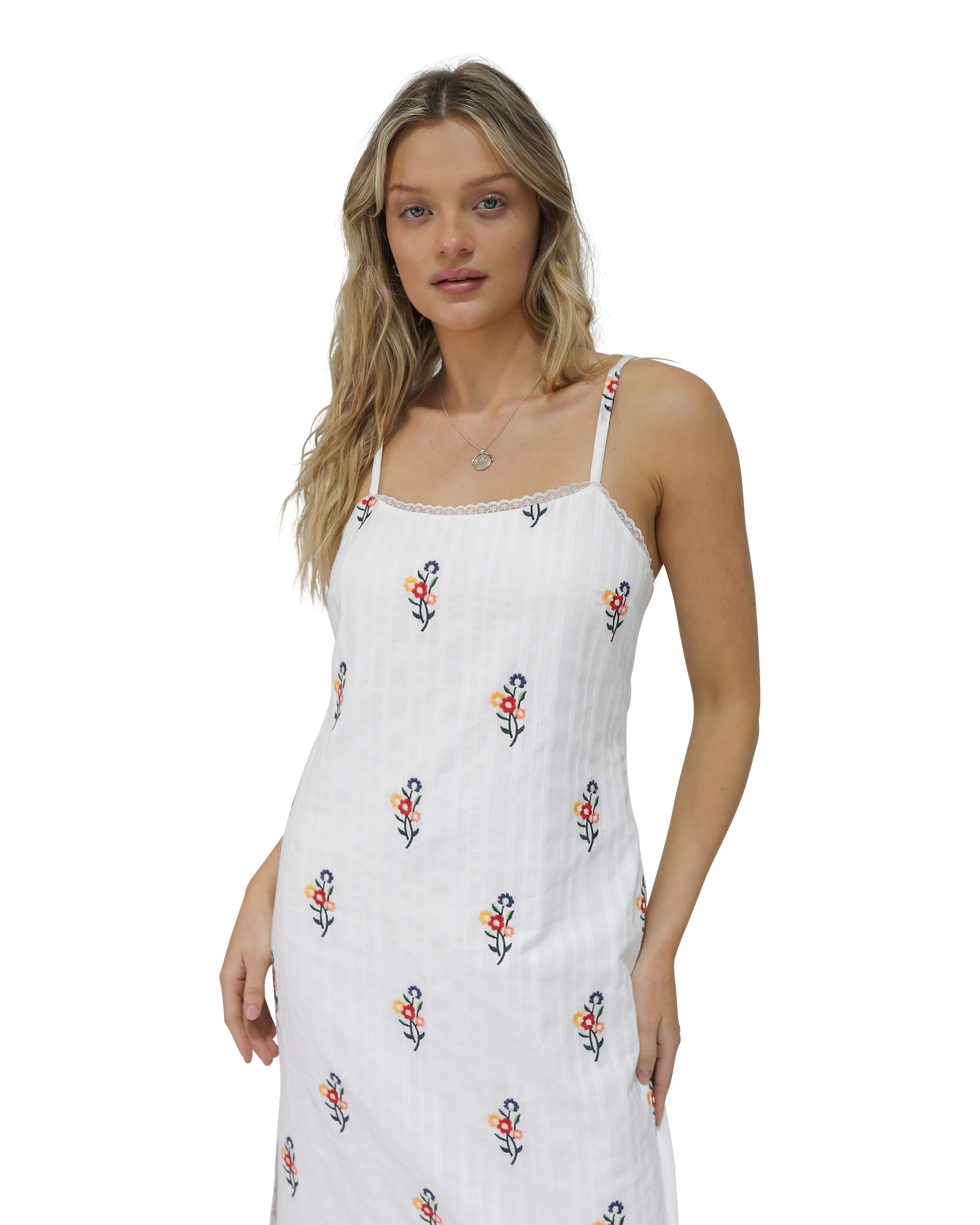 Belle & Bloom Womens She Blooms Floral Midi Dress