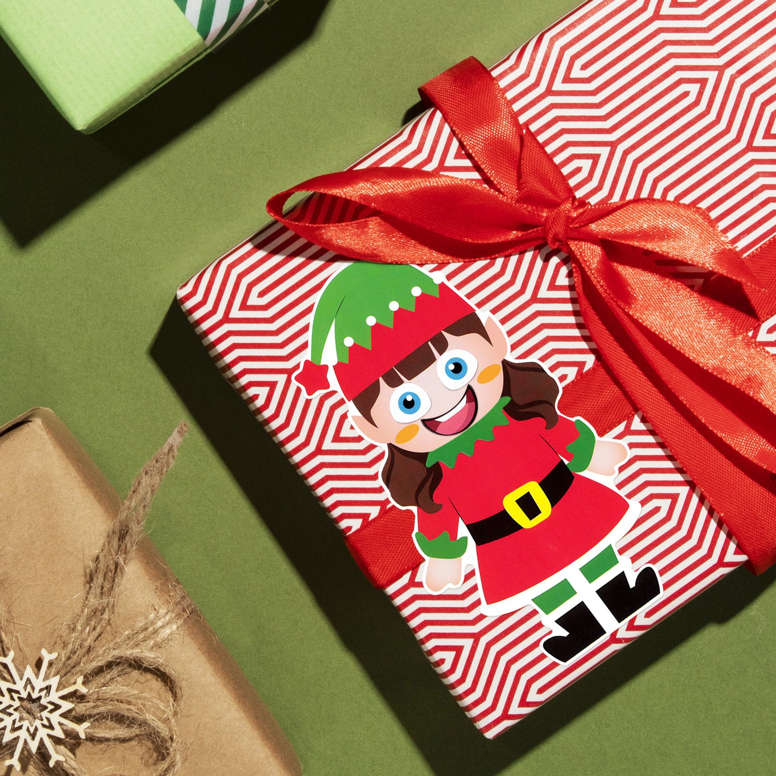 Wrapables Make Your Own Christmas Stickers, Holiday Crafts and Activities, Party Favors (24 Sheets), Christmas