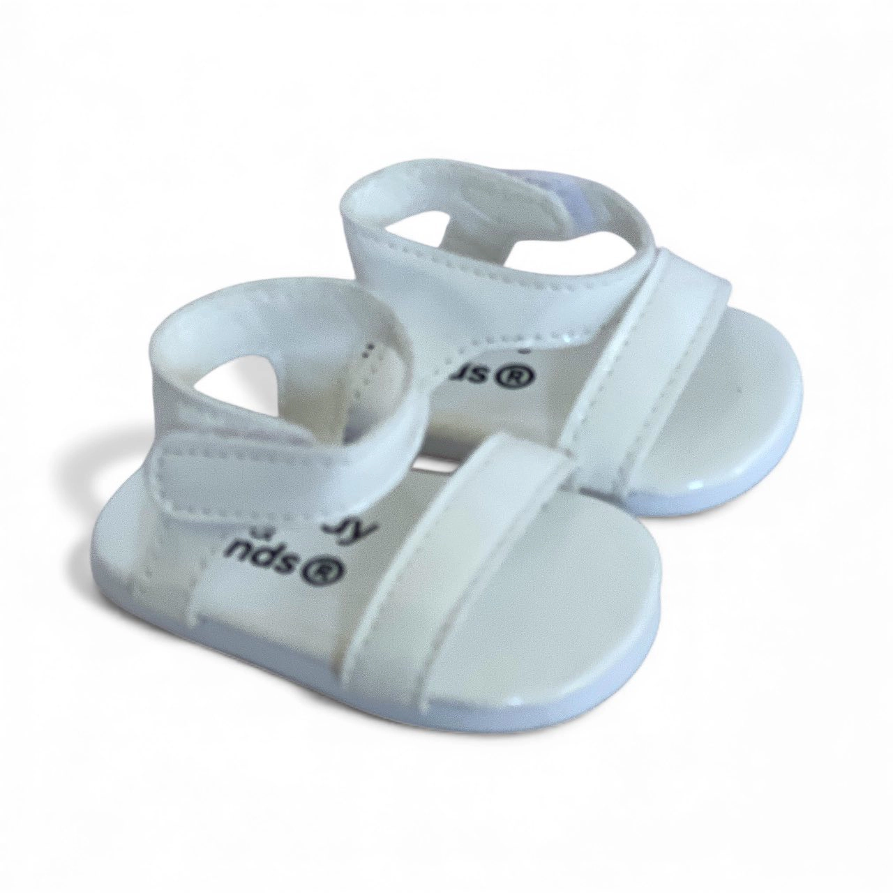 MBD® Girl Doll White Summer Sandals fits 18 inch Kennedy and Friends Dolls