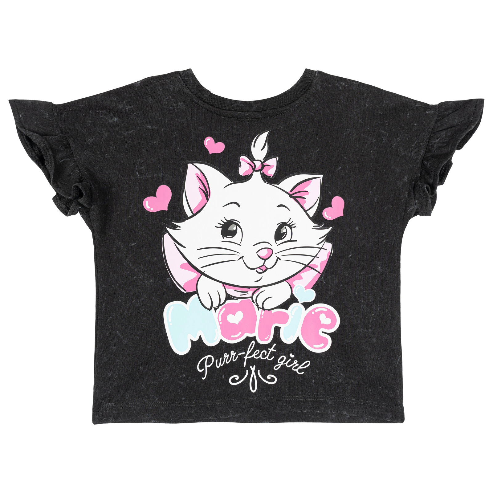 Disney Girls' French Terry T-Shirt and Shorts Set