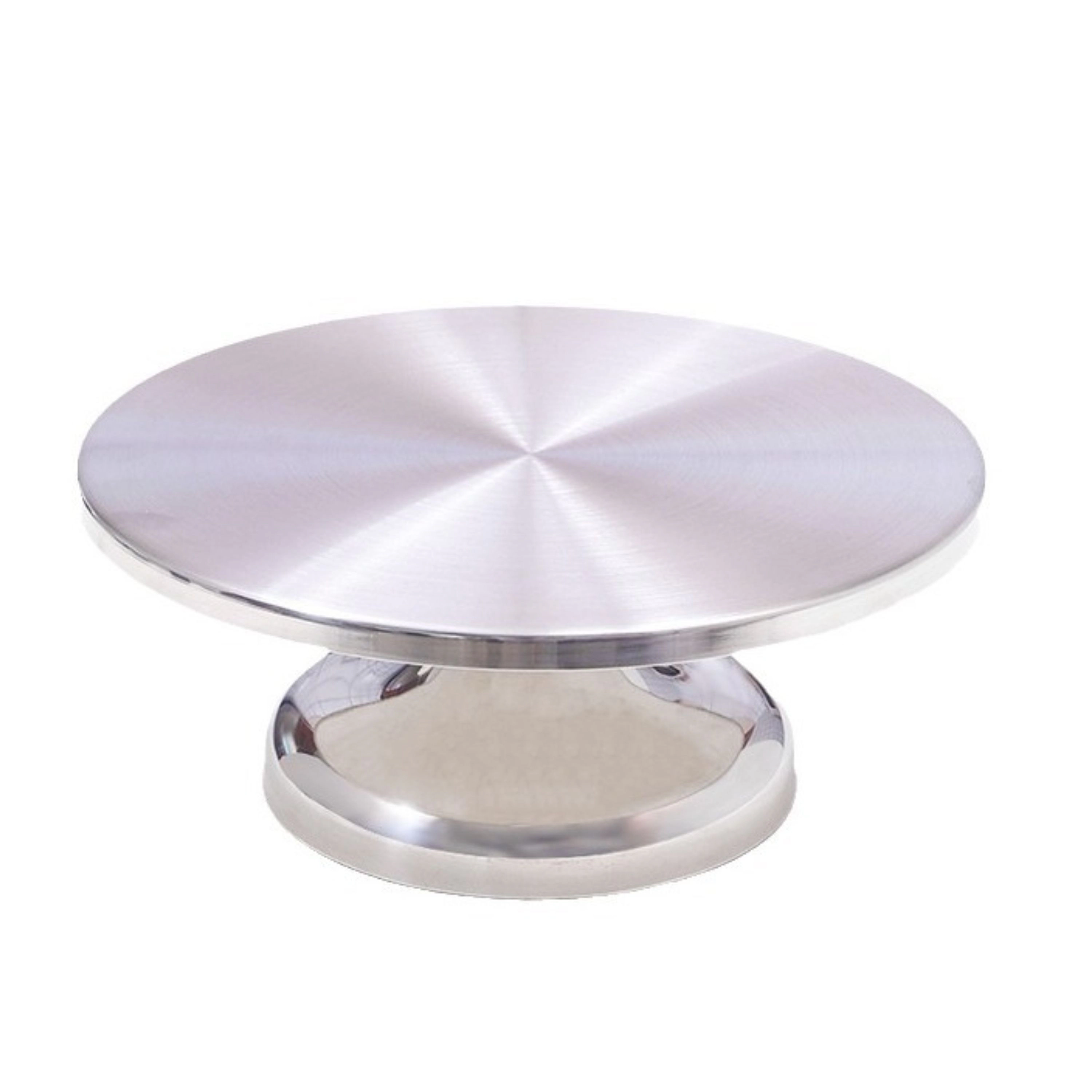 Kitcheniva 12-Inch Premium Stainless Steel Revolving Cake Decorating Turntable Stand With 360 Rotation