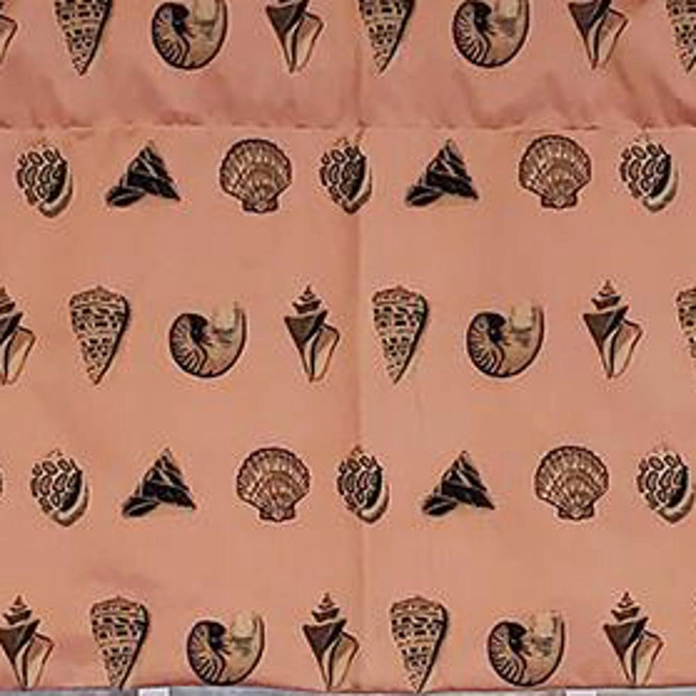 RLF Home Modern Design Classic Seascape Tailored Style Window Valance 50" x 17" Peach