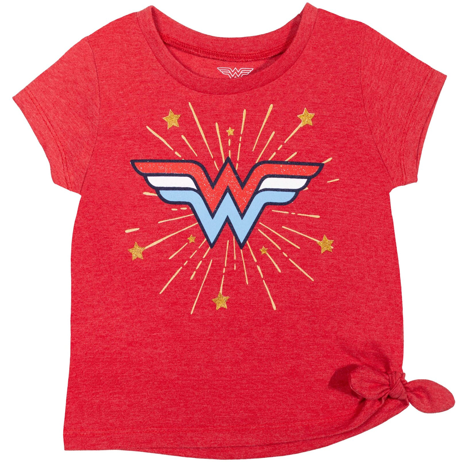 DC Comics Justice League Wonder Woman Girls' 2-Piece T-Shirt and Dolphin Shorts Set
