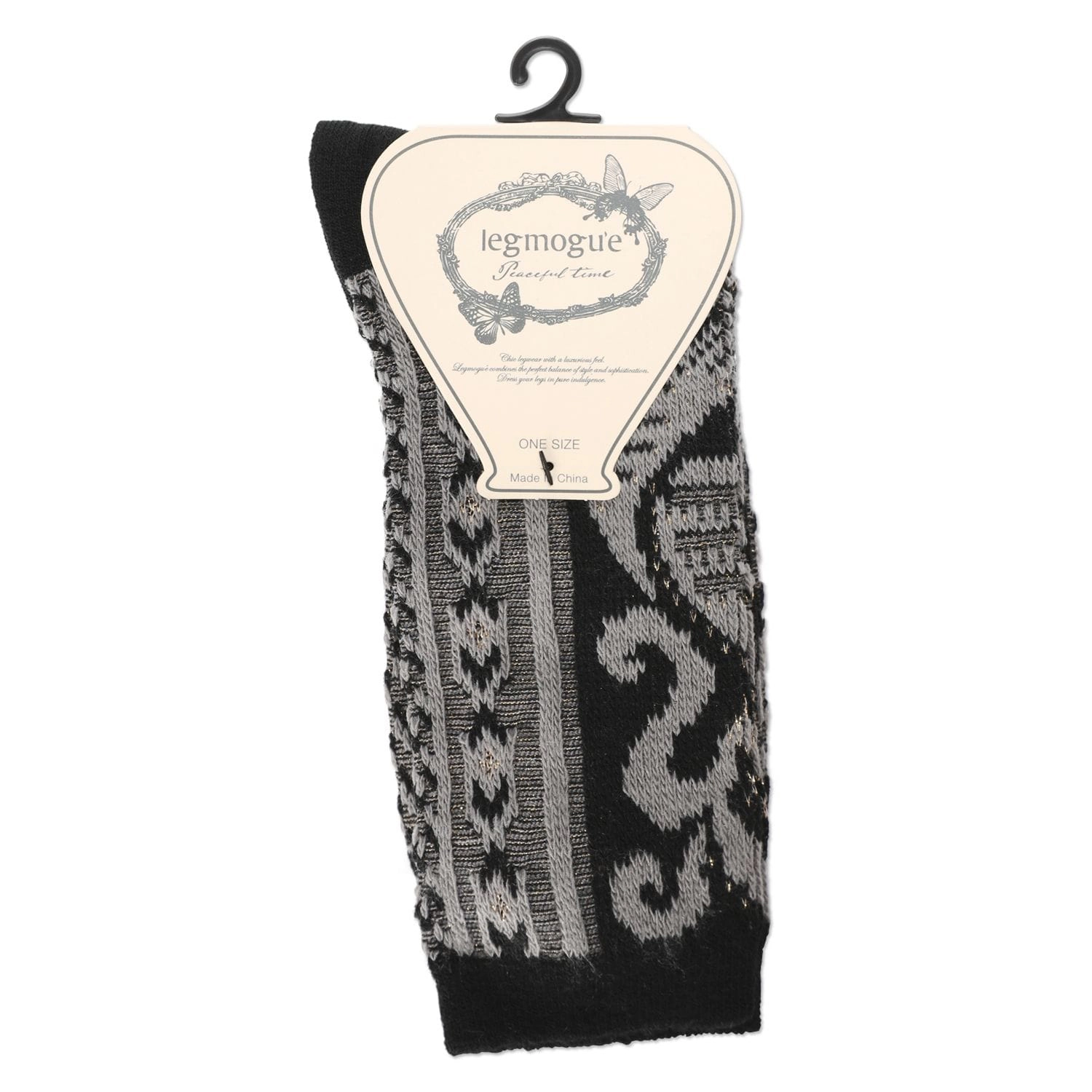 MeMoi Women's S-Swirl Super Comfi Soft-Fit Crew Sock