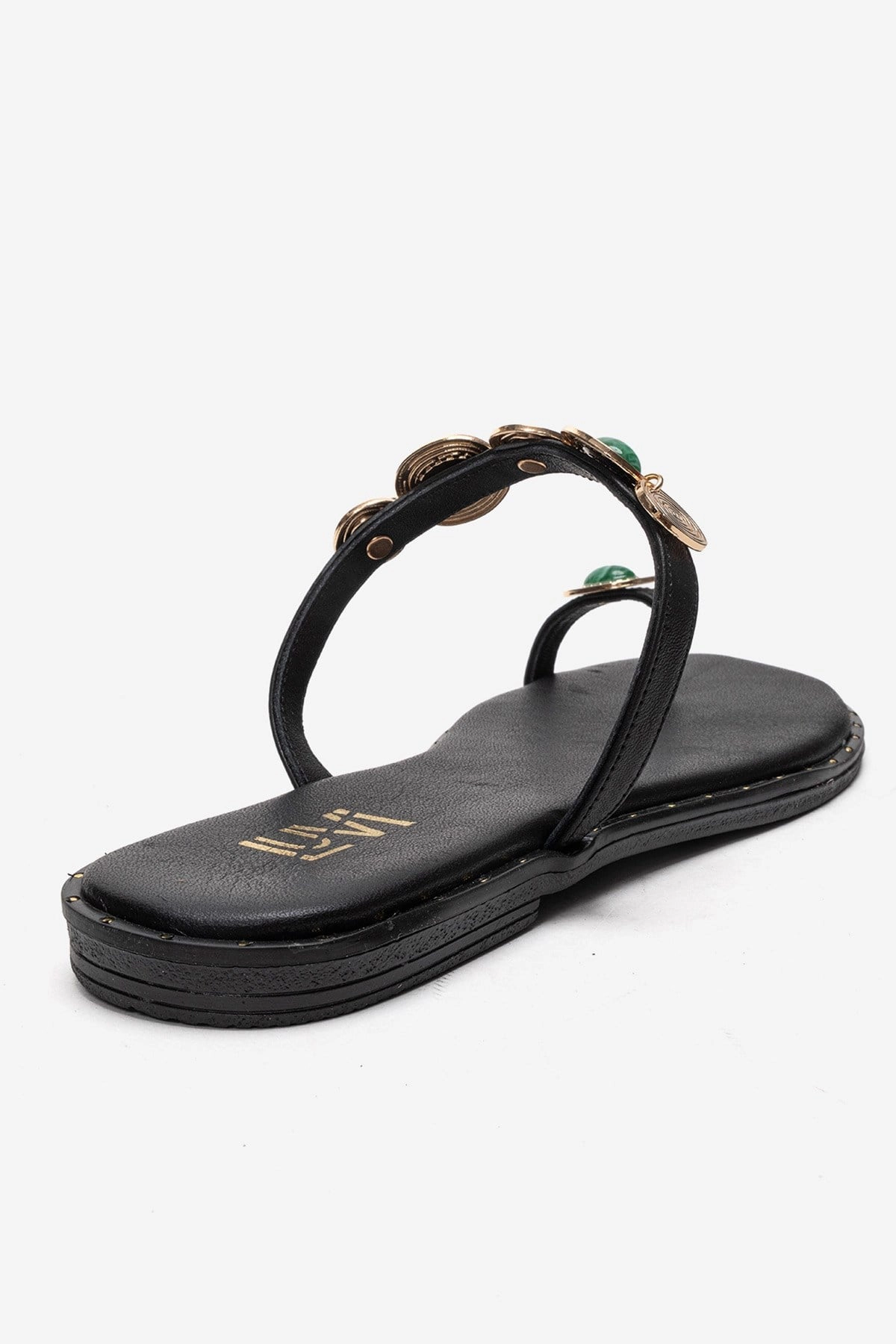 Forever & Always Womens Martinez Leather Thong Sandals
