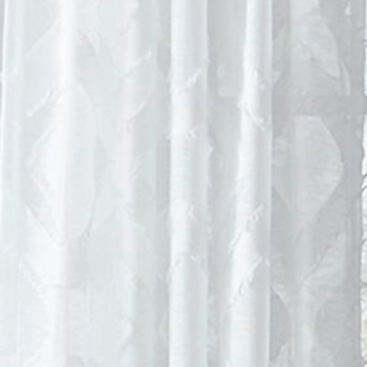 Saturday Knight Ltd Edge Diamond Shaped Window Panel With 1.5" Rod Pocket - 52x84", White