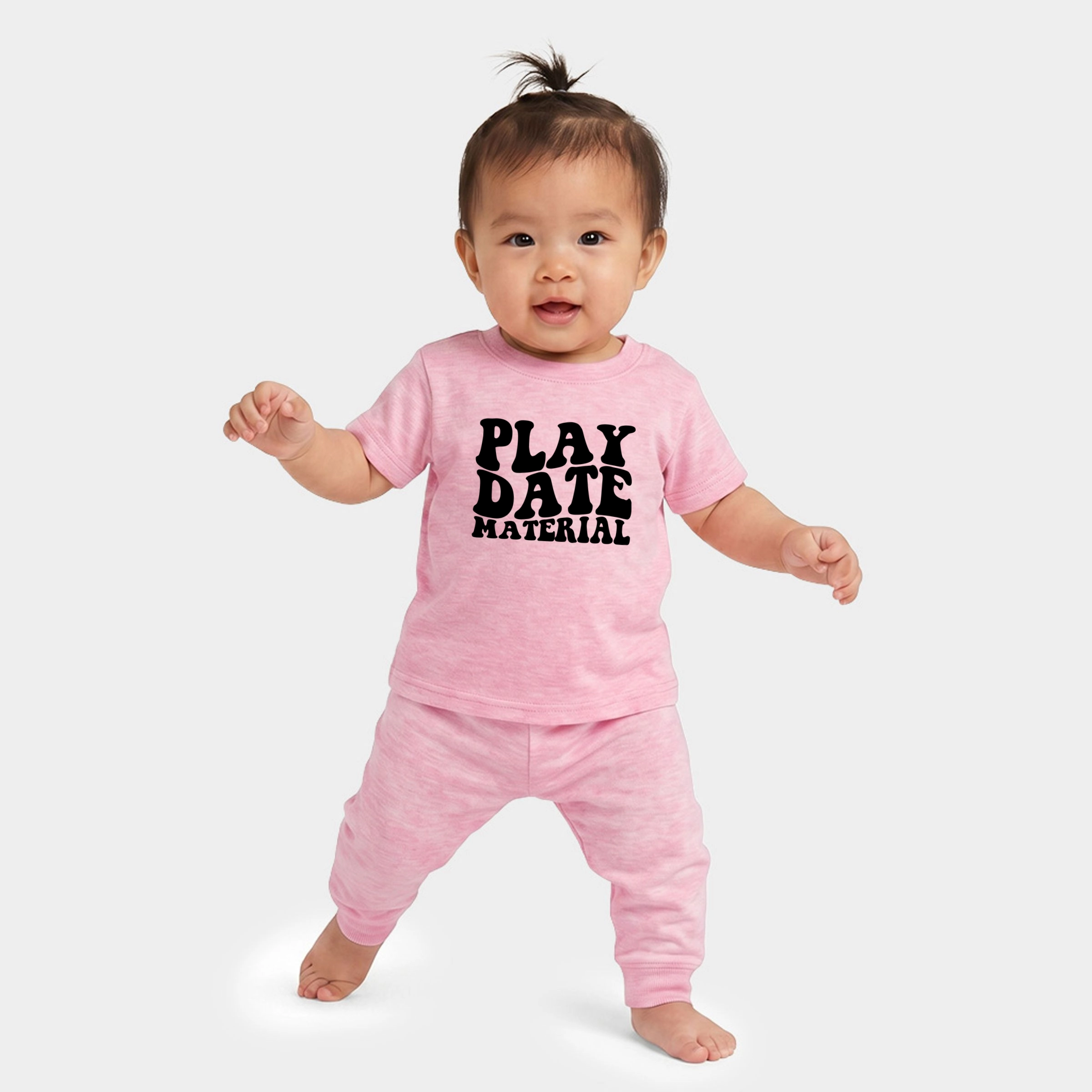 The Juniper Shop - Infant Jogger Pant Crew Set Play Date Material