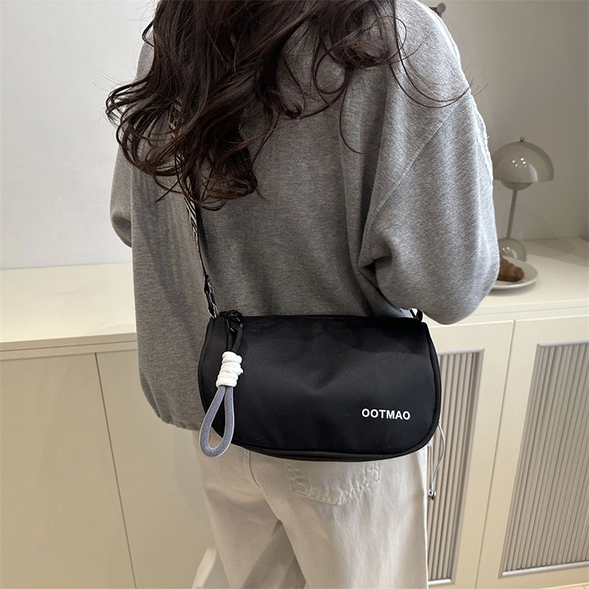 Anna-Kaci Women's Soft Crossbody Bag -Adjustable Patterned Strap Shoulder for Casual Daily & Stylish Outings