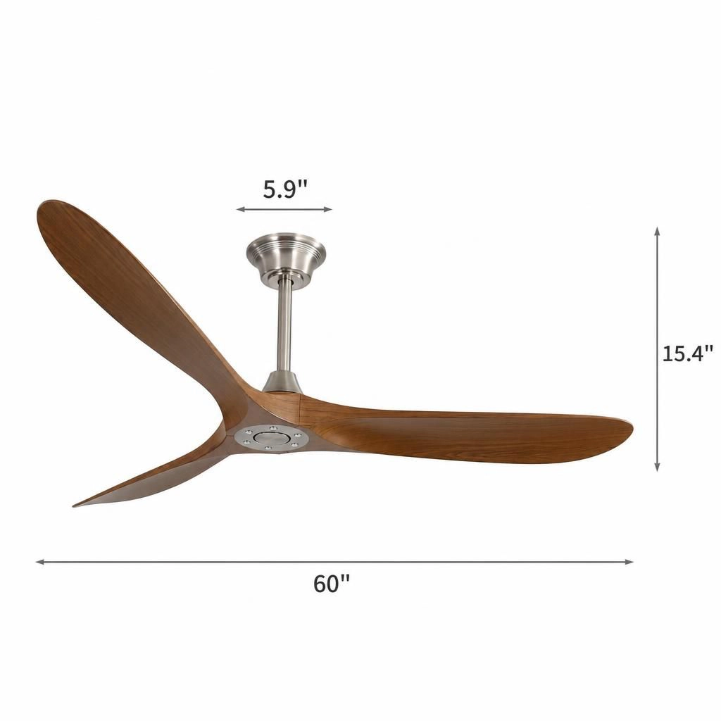 ELEMENT ACE 60 Inch Quiet Flush Mount Ceiling Fan