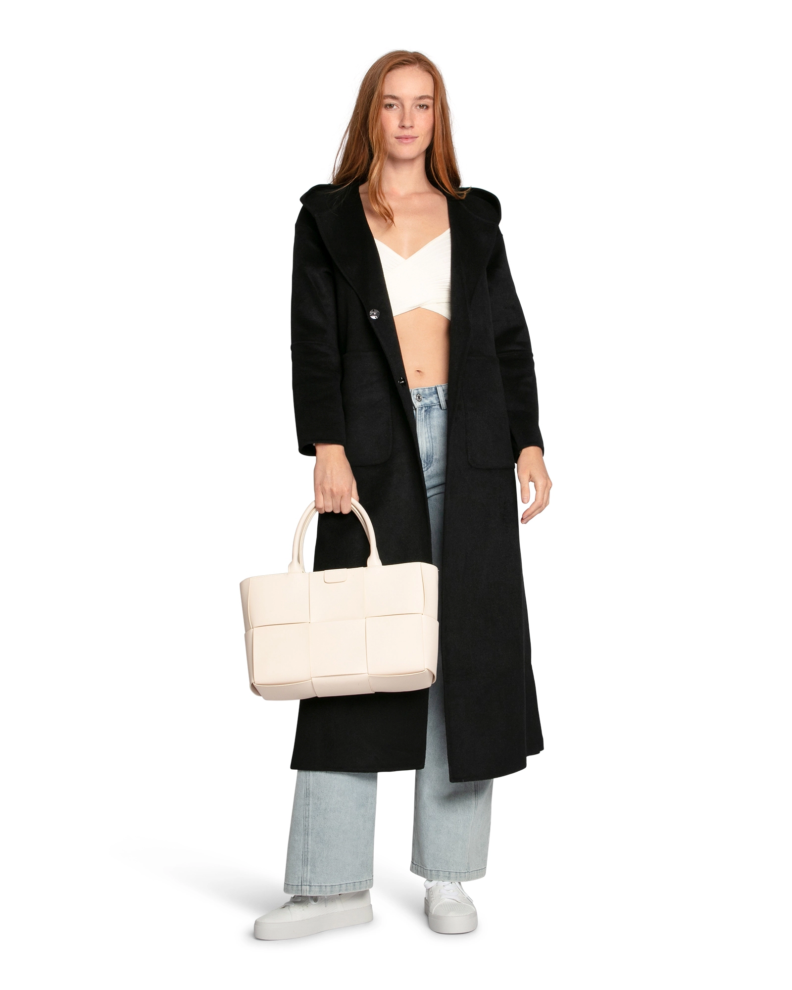 Belle & Bloom Womens Walk My Way Wool Blend Oversized Maxi Coat
