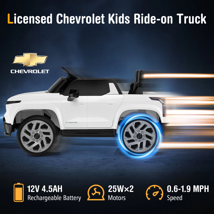 Hivvago 12V Ride on Car Truck Licensed Chevrolet with Remote Control Gift for 3+