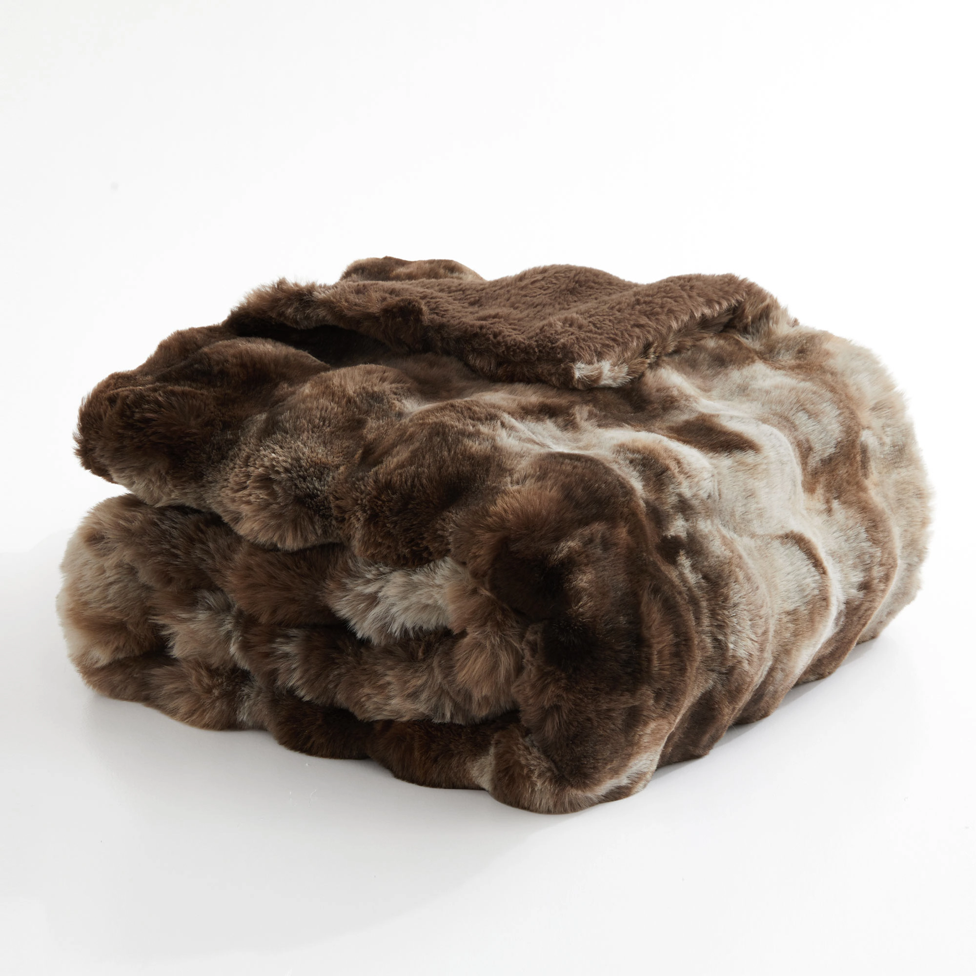 PEACENEST Tie-Dye Faux Fur Plush Throw Blanket, 50" x 60"