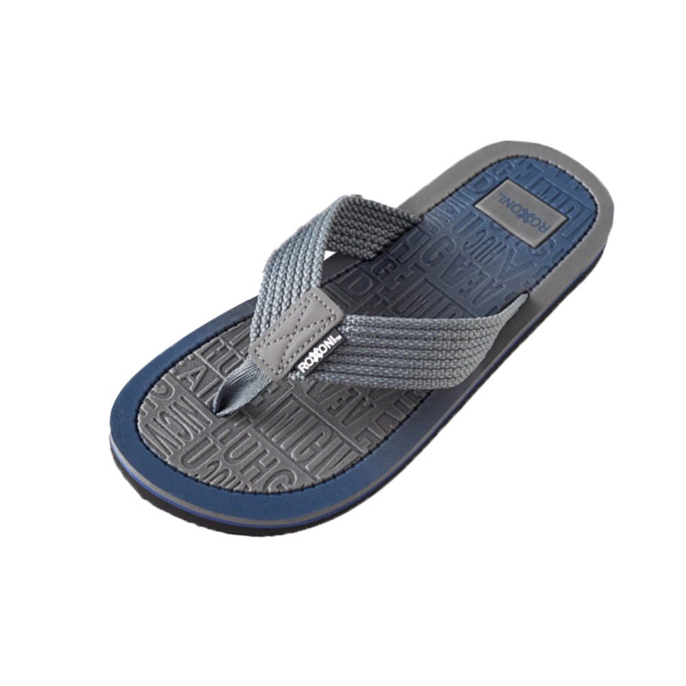 Roxoni Men's Lightweight Comfort Flip Flops with Arch Support