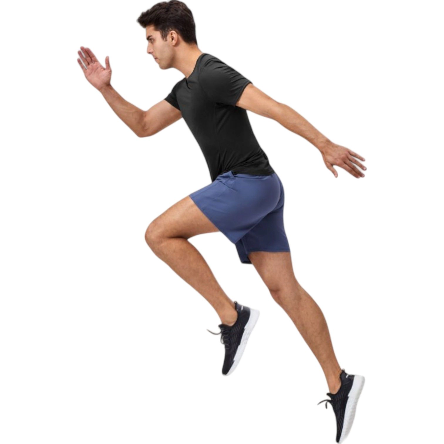 Anna-Kaci Men's Performance Crew Neck Athletic T-Shirt with Subtle Hex Pattern and Moisture-Wicking Fabric