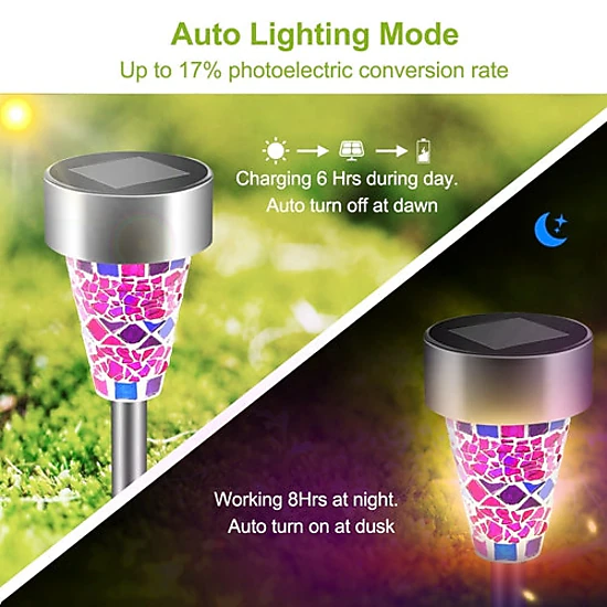 GBruno Solar 6-Pack Pathway Lights