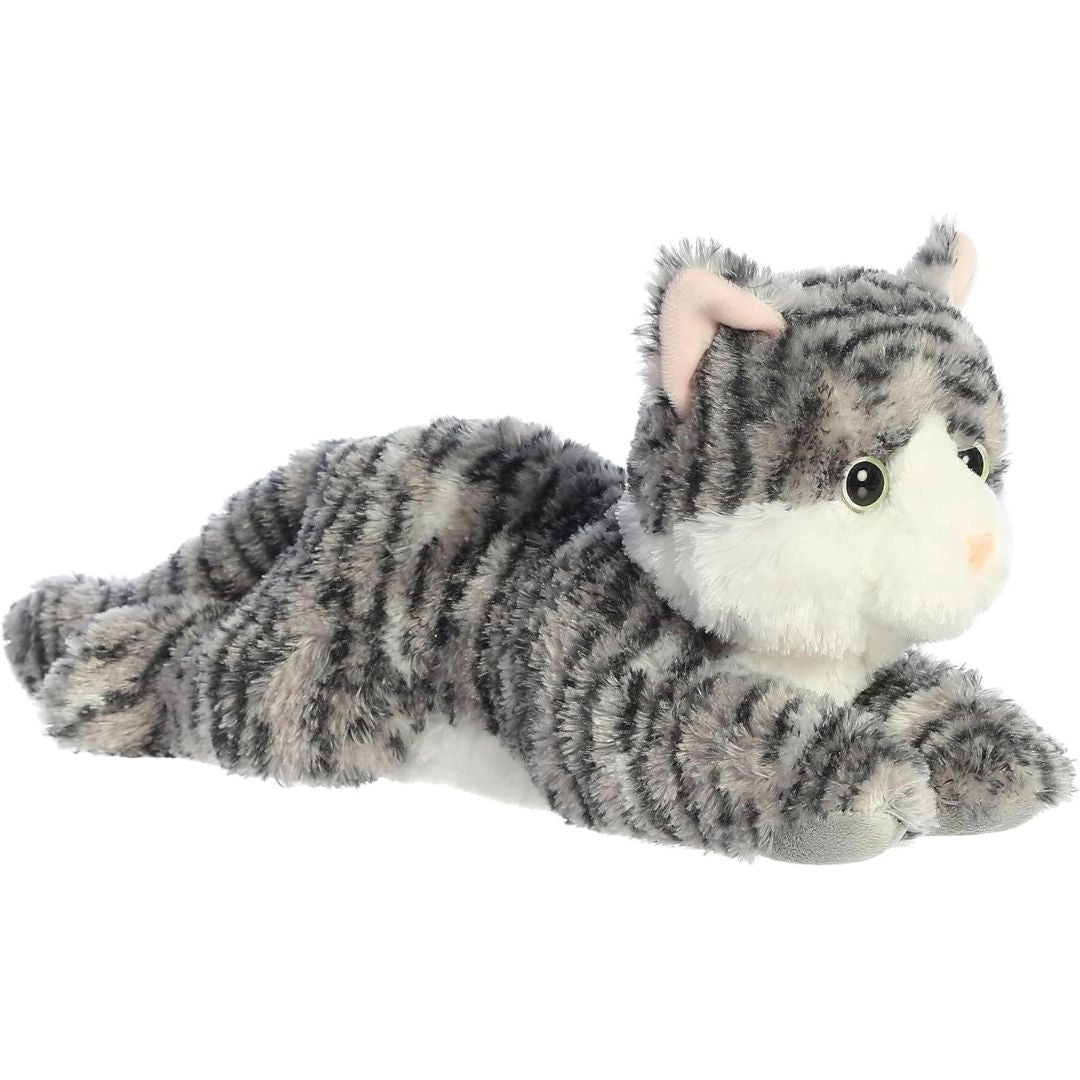 Aurora Flopsie Lily Silver Tabby Cat 12-Inch Stuffed Animal Plush