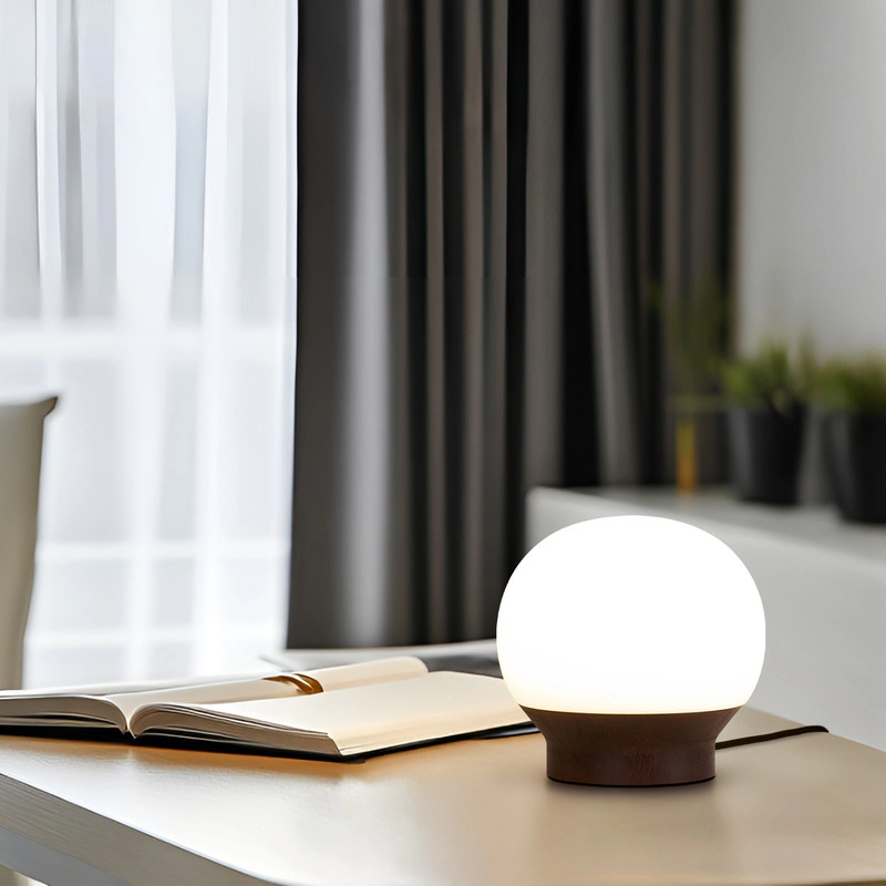 Brightech Marlow Dimmable Globe Desk Lamp