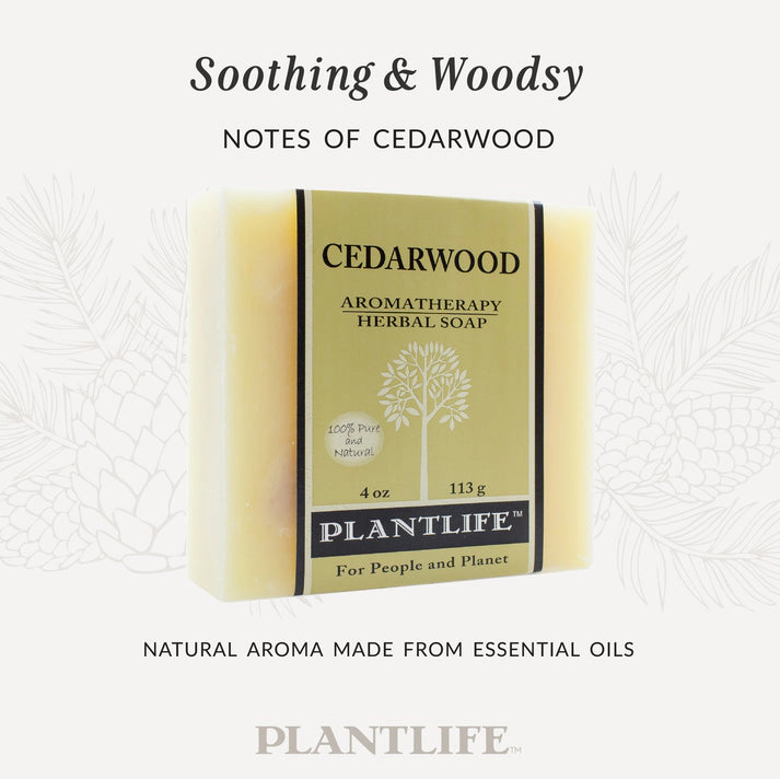 Plantlife Cedarwood Aromatherapy Herbal Soap