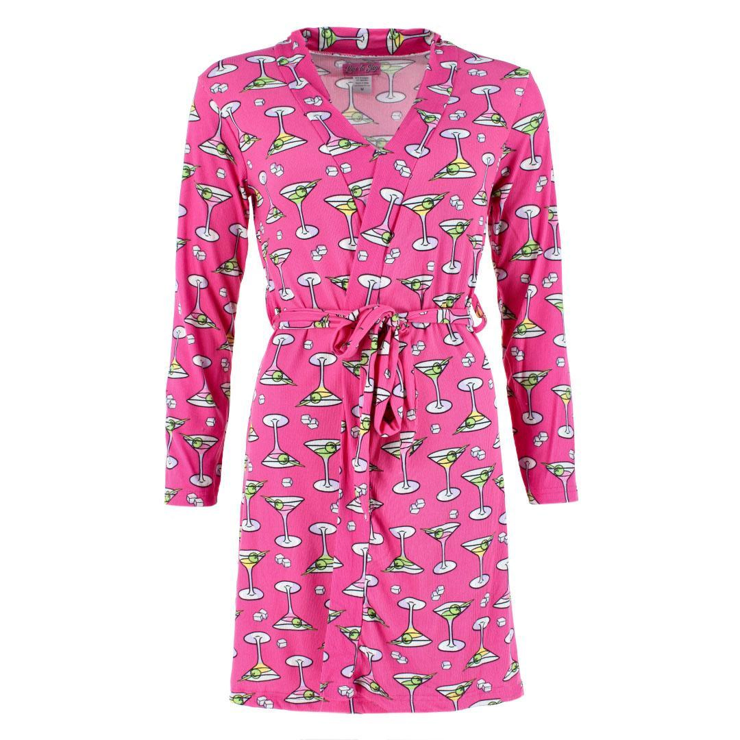 Love to Sleep Women's Martini Robe Lounge Set