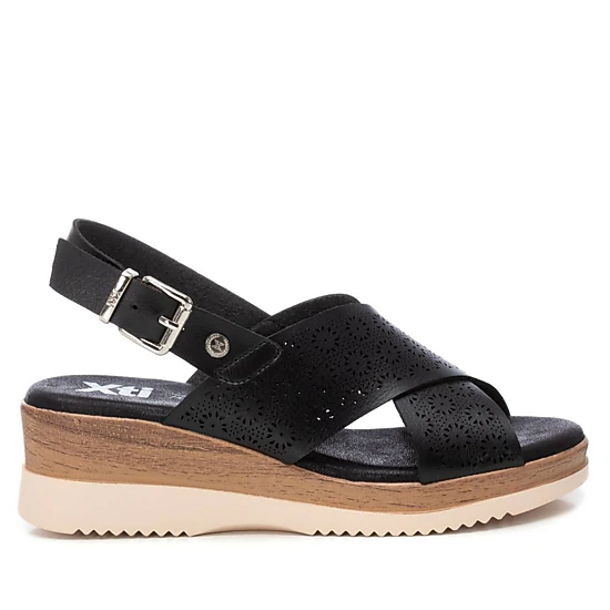 XTI Women's PU Slingback Wedge Sandals