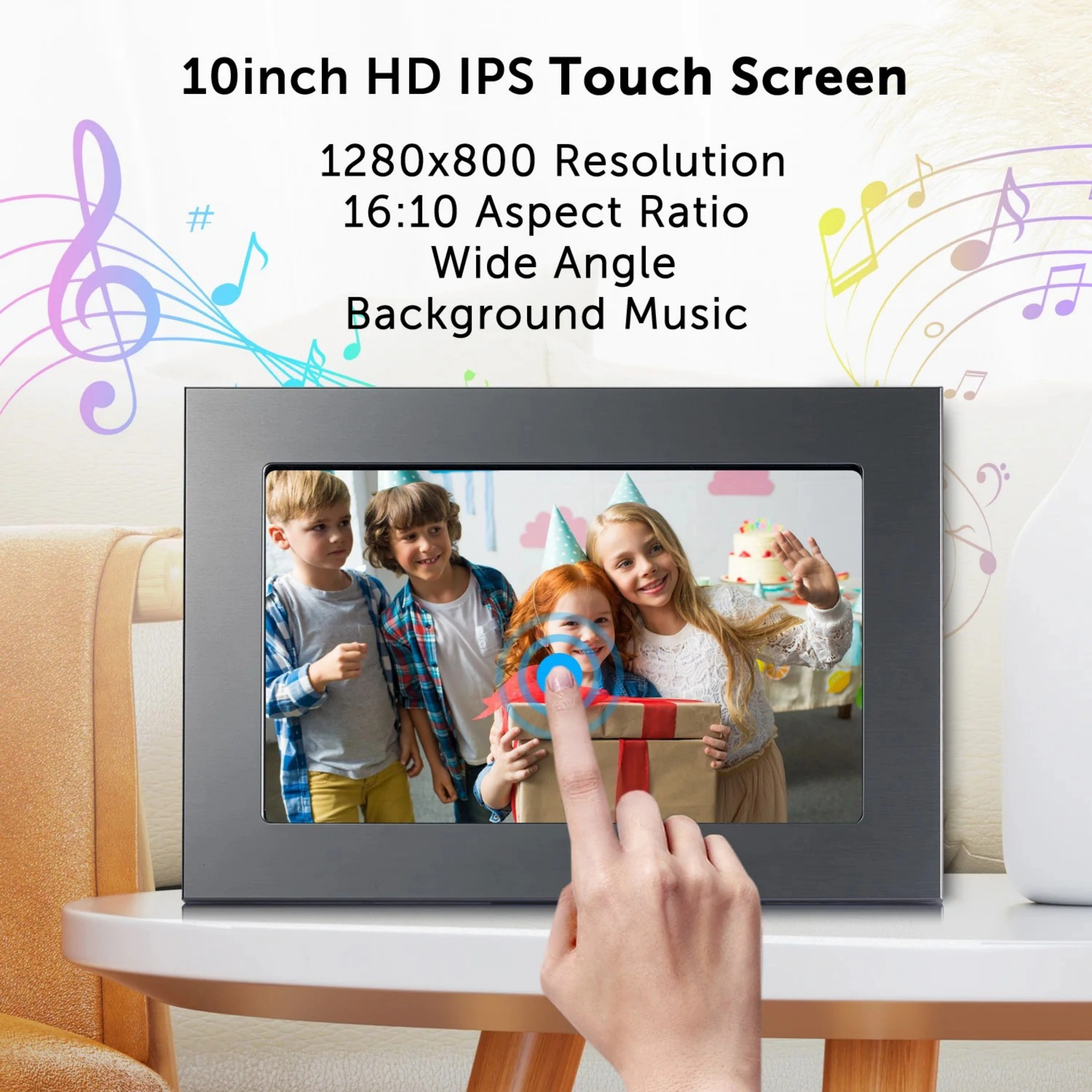 Eco4life 10.1" WiFi Digital Picture Frame Instant Photo Share