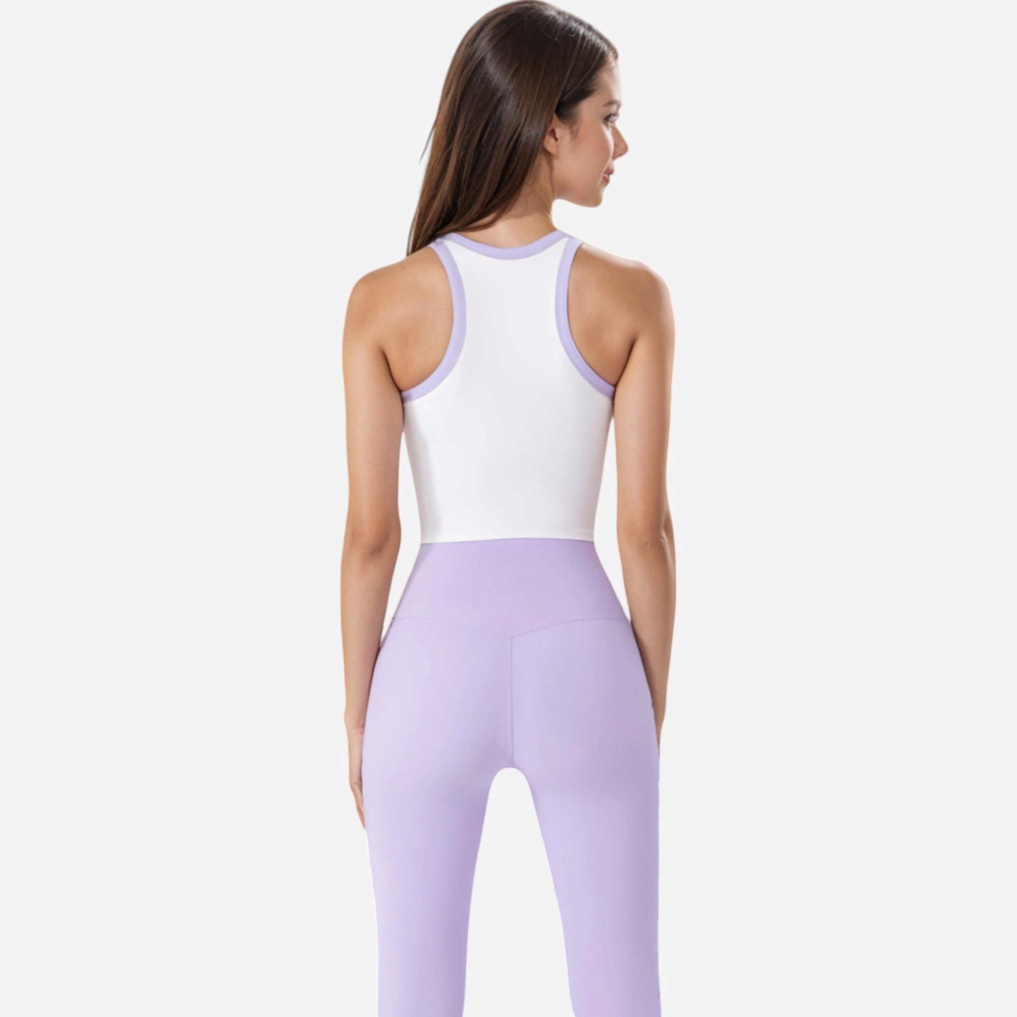 Anna-Kaci Women's Contrast Trim High Neck Crop Top