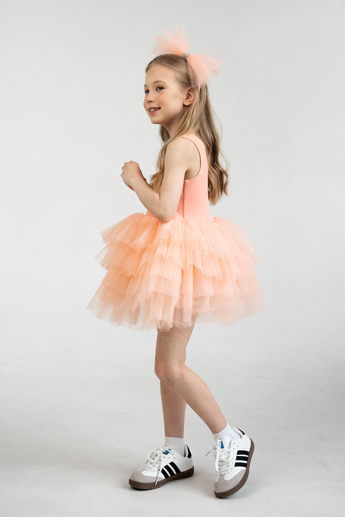 Mini Celebrities Girls Salmon Sunset Tutu Dress