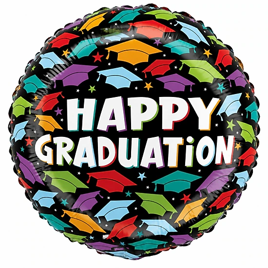 LoonBalloon Graduation Letter Foil Balloons 18 in 5-Pack, Color ...