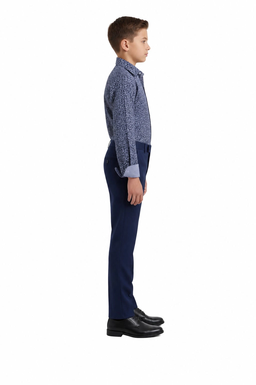 Elie Balleh Boys Slim Fit Boys' Floral Printed Button-Down Shirt