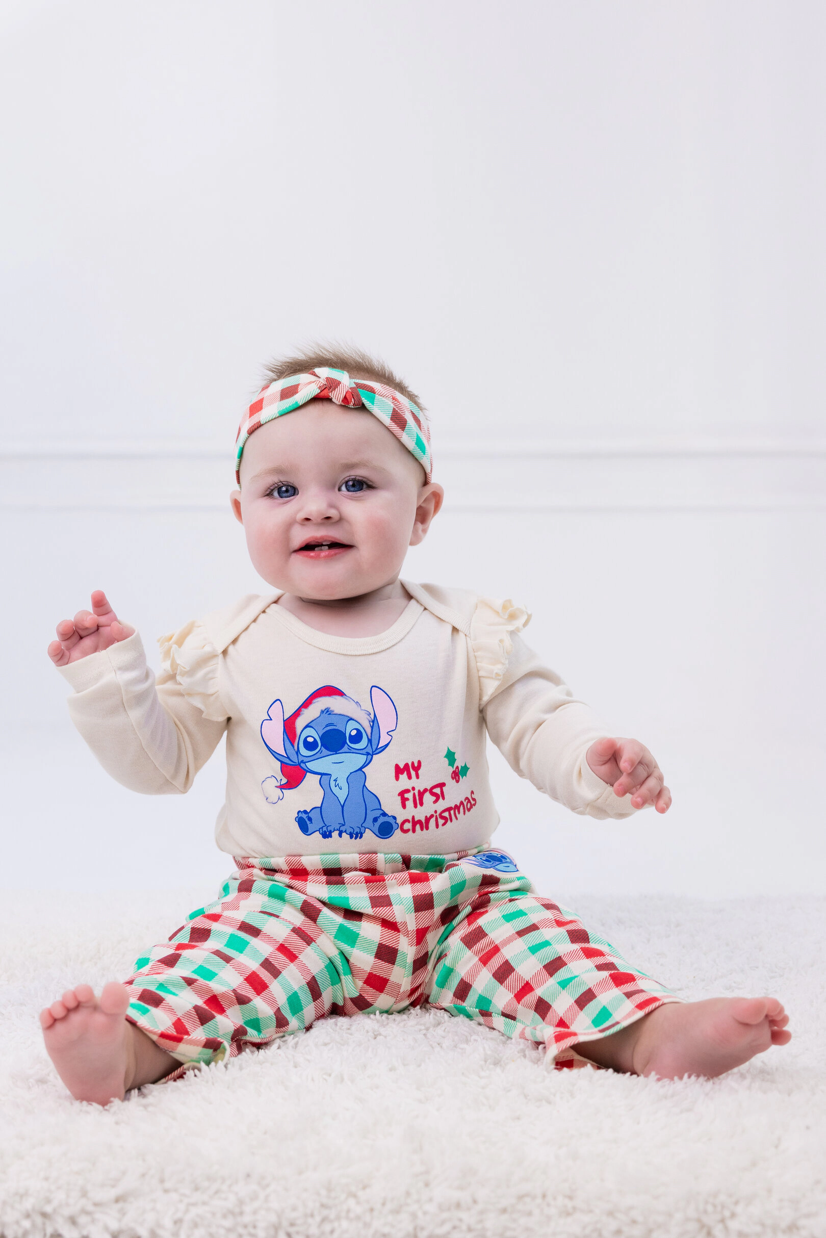 Disney Baby Girls' Christmas Bodysuit and Leggings Set