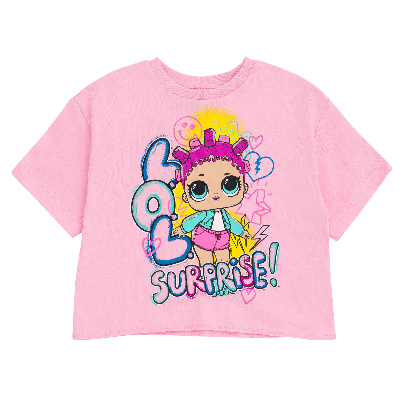 L.O.L. Surprise! Roller Sk8er Girls' 2-Piece Cropped T-Shirt and Leggings Set
