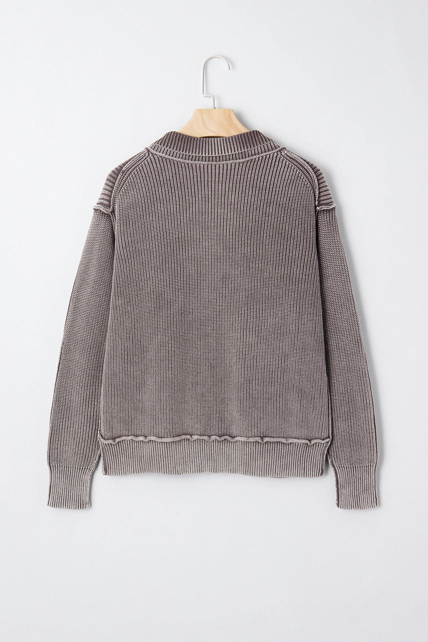 Threaded Pear Women's Sunny Patchwork Knit Open Sweater