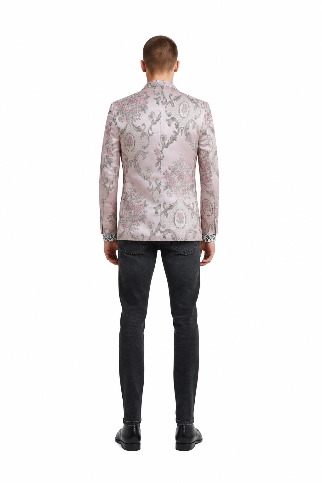 Elie Balleh Men's Slim Fit Floral Sports Coat Jacket