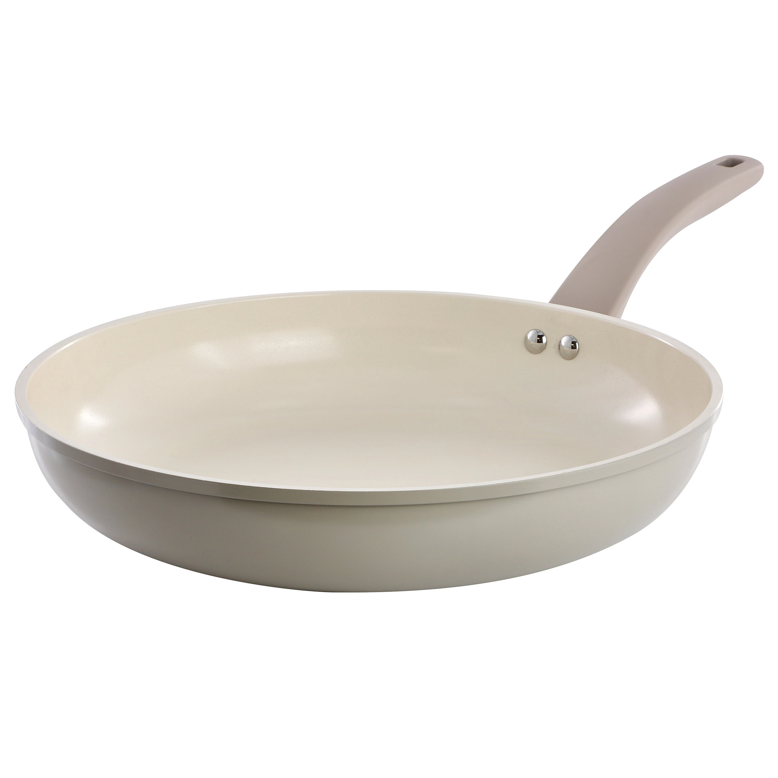 Oster Sutterville Choice 12 Inch Ceramic Nonstick Frying Pan in Beige