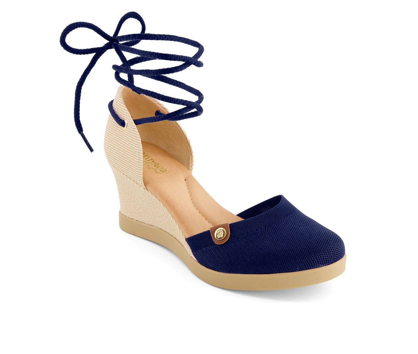 Andrea Womens Wedge Ankle And Calf Strap Espadrilles