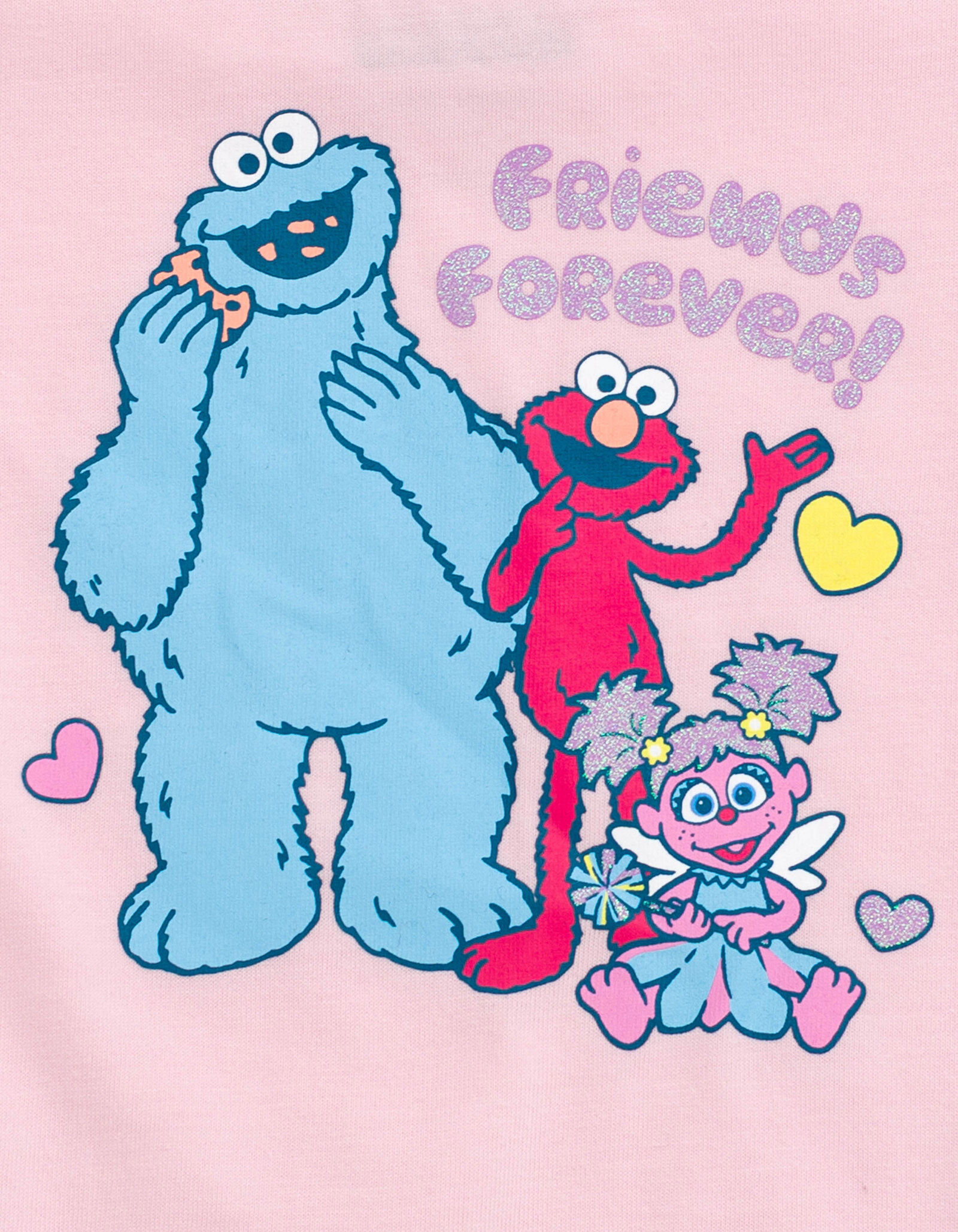Sesame Street Girls' 2-Piece T-Shirt and Satin Skirt Set