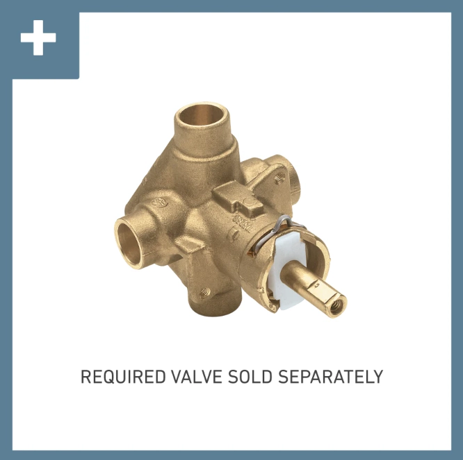 Moen Rizon Posi-Temp Eco-Performance Tub and Shower Trim, Valve Required, Chrome
