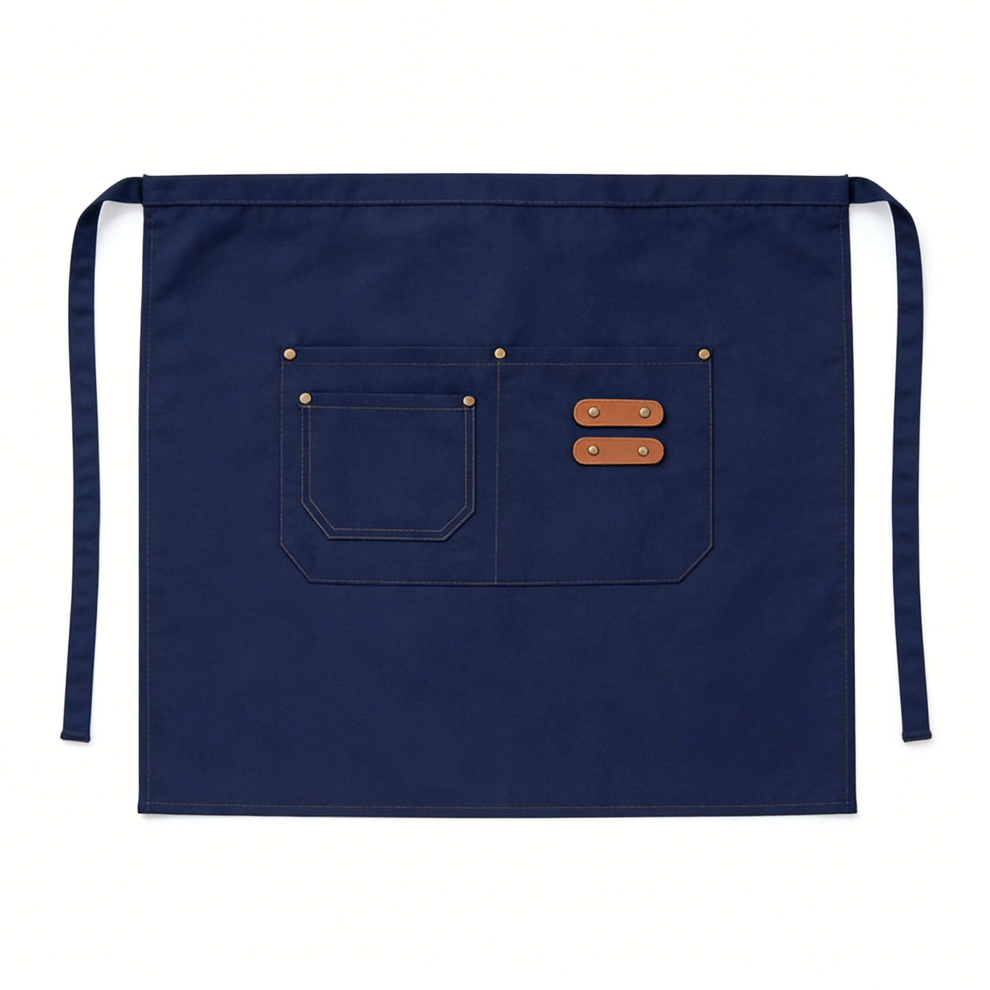 Alilang Unisex Waist Apron with Multi Pocket Storage Adjustable Tie Straps Half for Kitchen Cooking Work