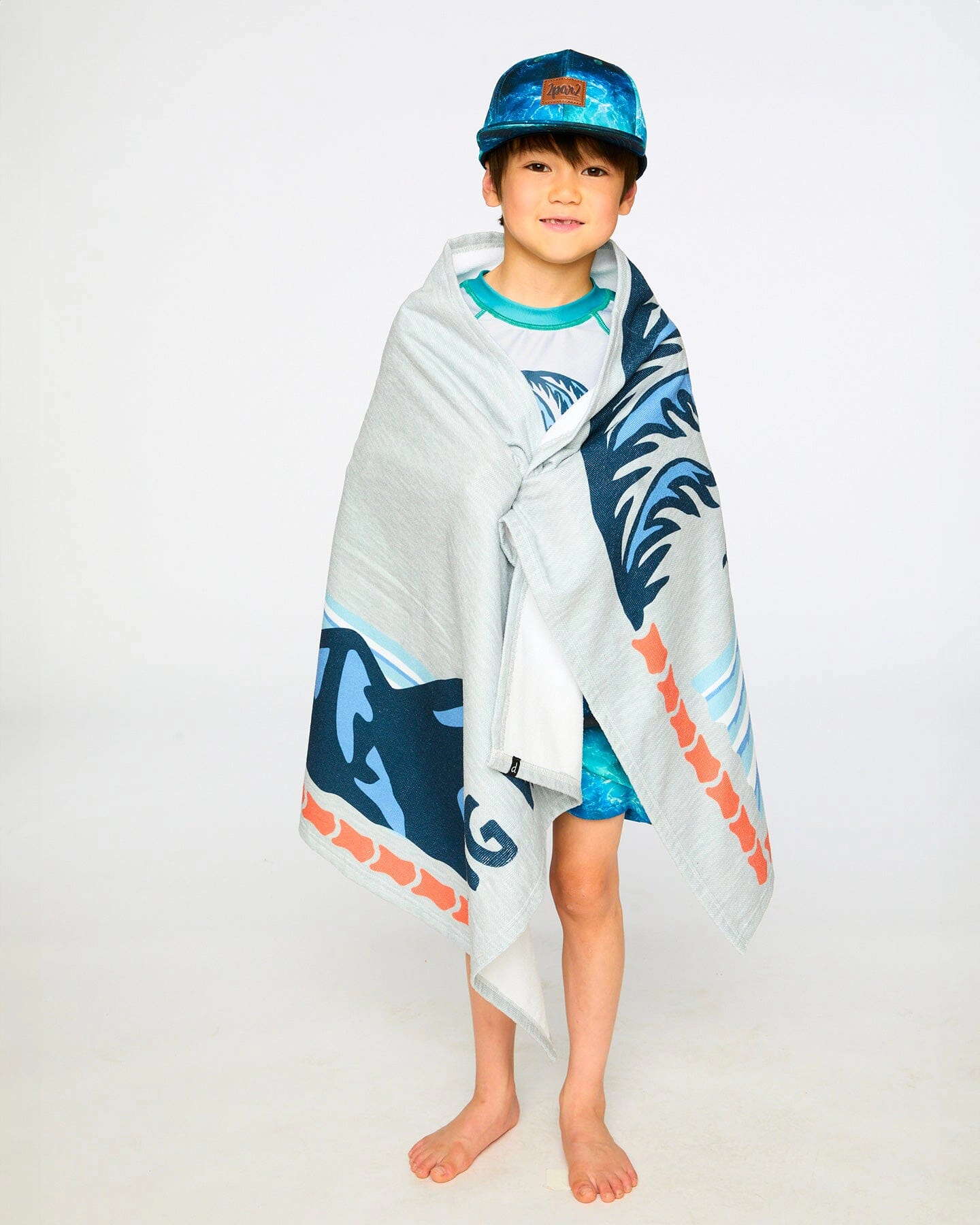 Deux par Deux Boys Chasing Waves Graphic Beach Towel