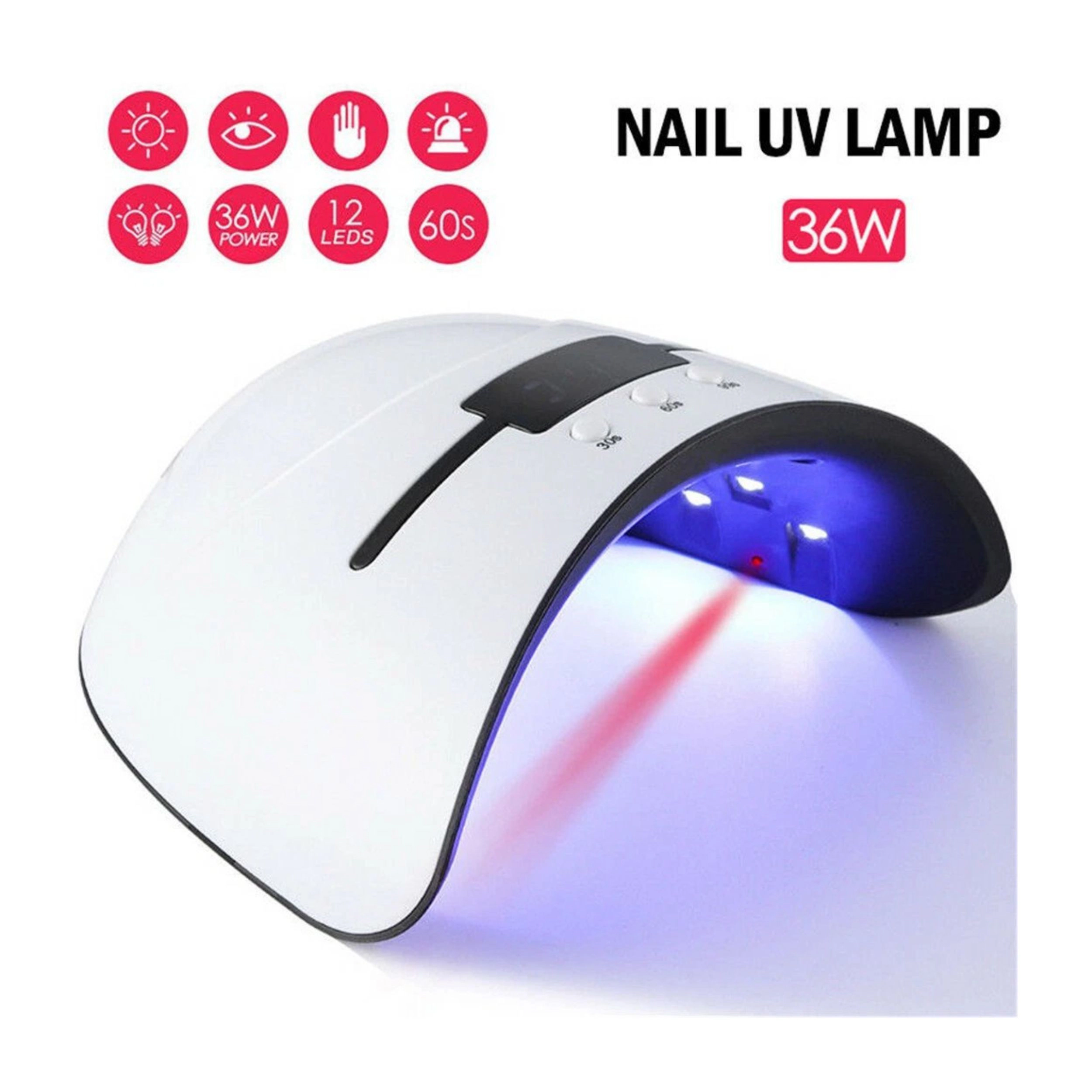 Home Collection 36W UV LED Gel Nail Polish Curing Lamp with Timer