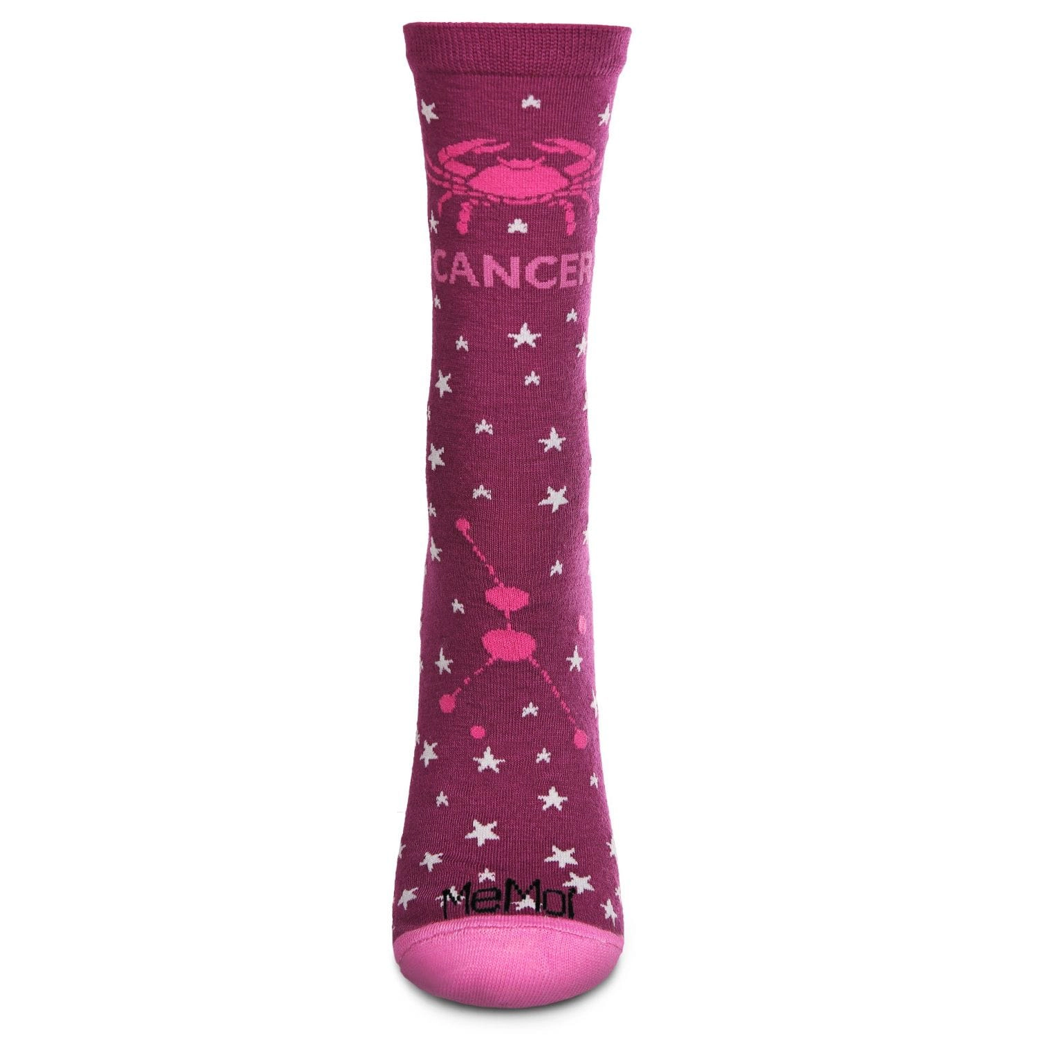 MeMoi Women's Cancer Zodiac Sign Crew Socks