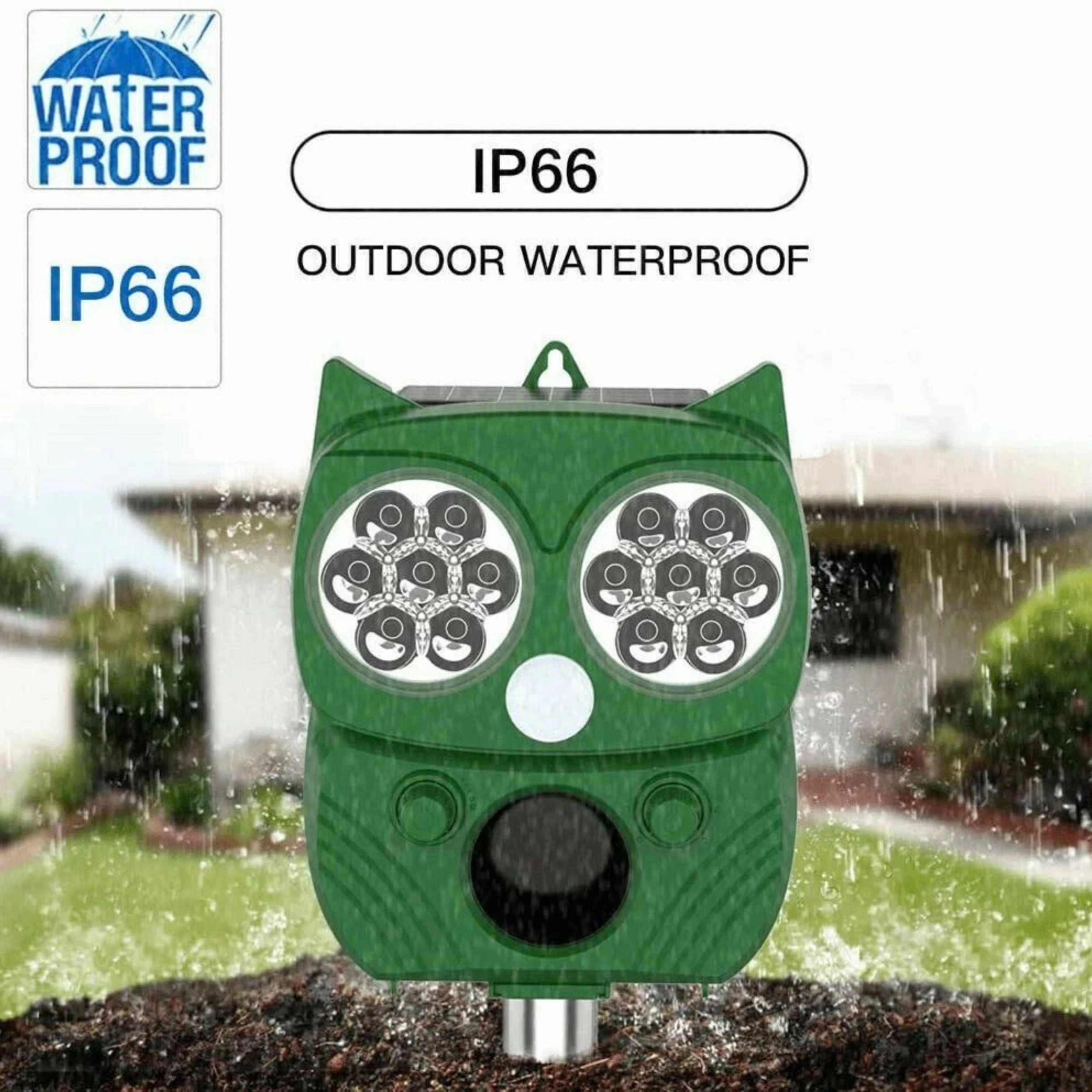 Home Collection Solar Ultrasonic Animal Repeller with Motion Sensor