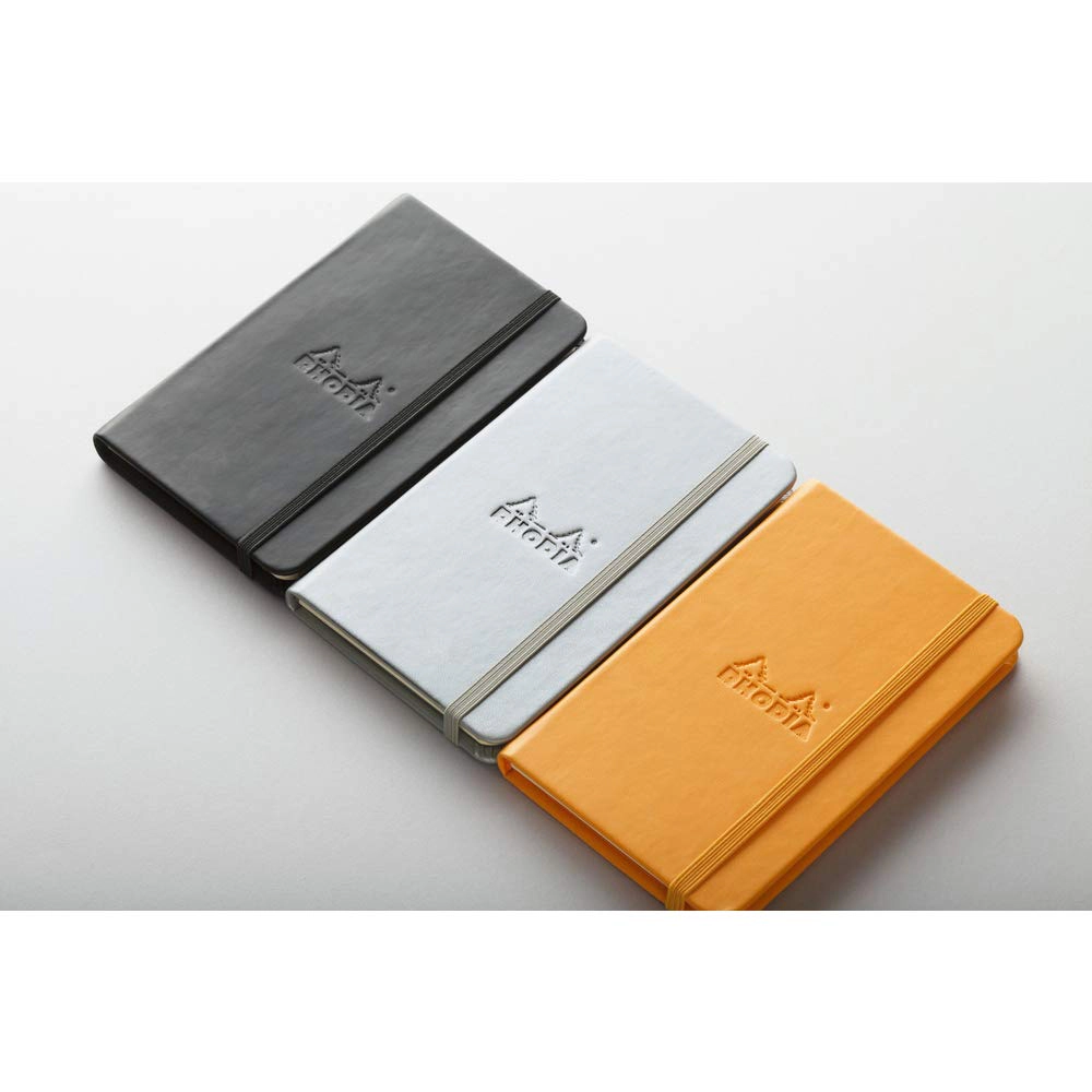 Rhodia Webnotebook Webbies - Lined 96 Sheets - 3.5 x 5.5 in - Silver