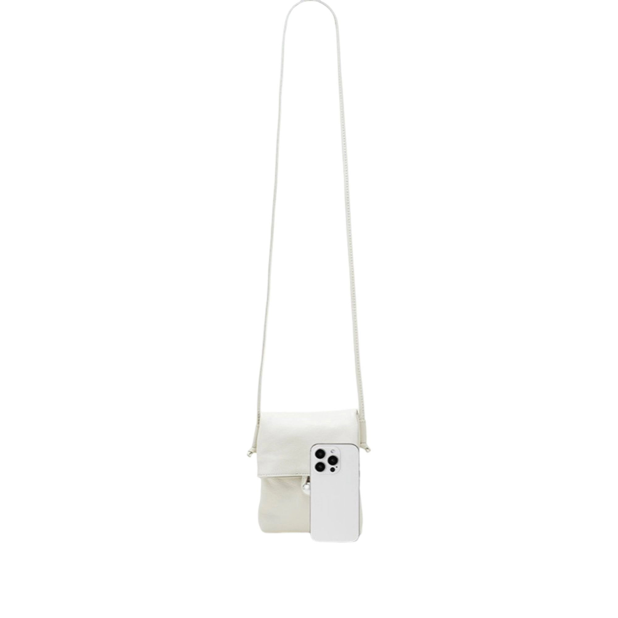 Alilang Women's Leather Phone Crossbody Bag with Flap Closure Slim Wallet Design and Adjustable Strap