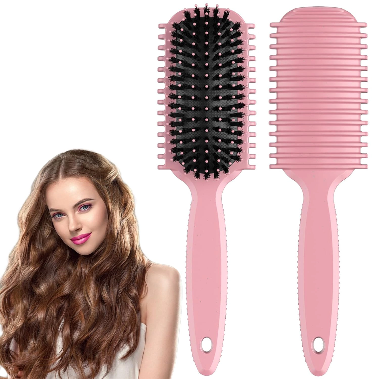 Prism Edge Unisex Curl Defining Brush Pink