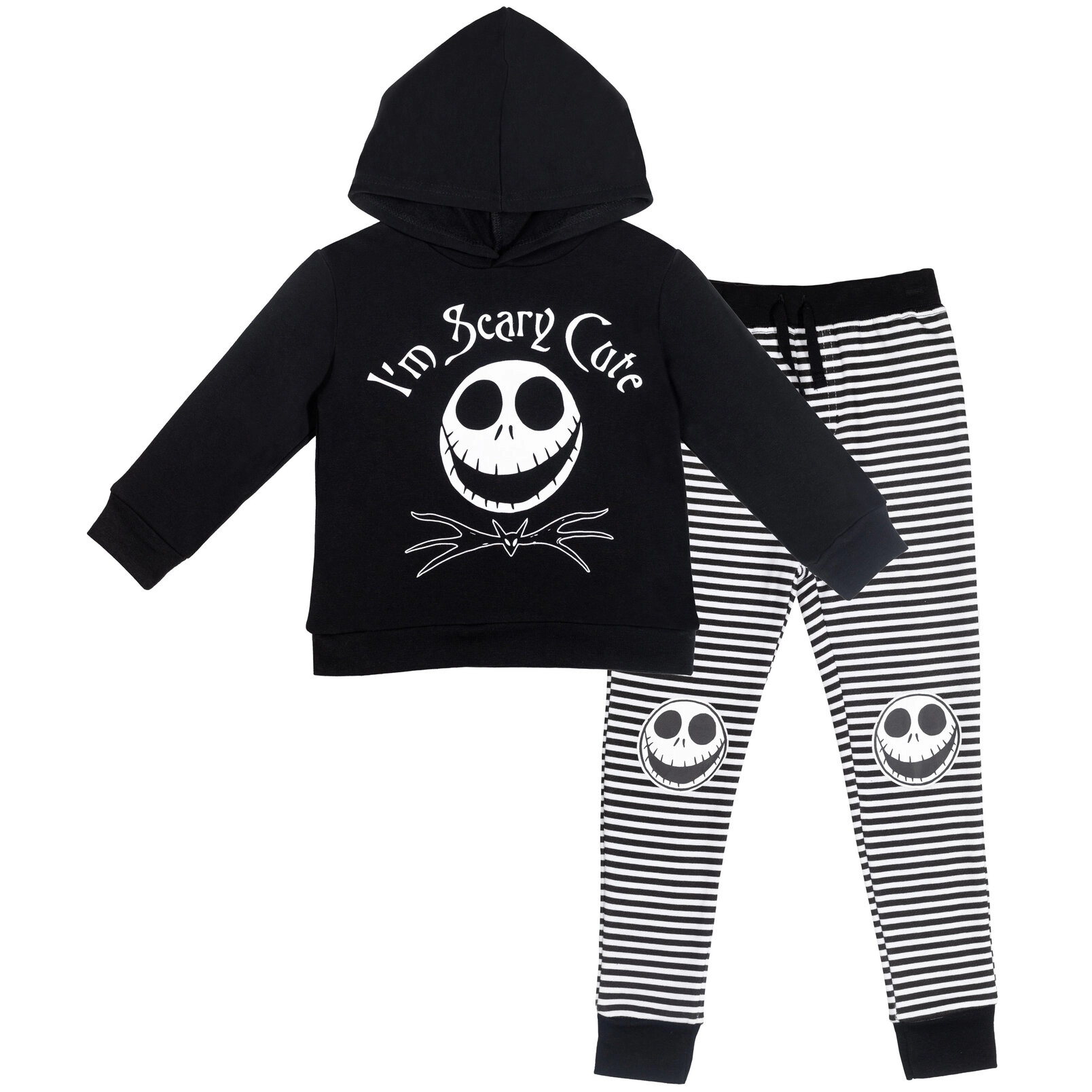 Disney Nightmare Before Christmas Jack Skellington Fleece 2-Piece Hoodie and Pants Set