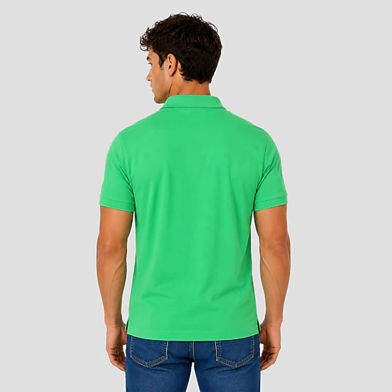 Men's Short Sleeve Solid Stretch Performance Polo Shirt