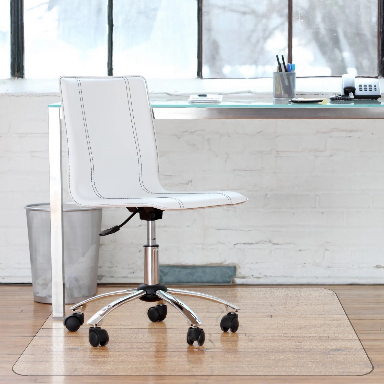 GBruno Clear PVC Chair Mat For Hard Floors