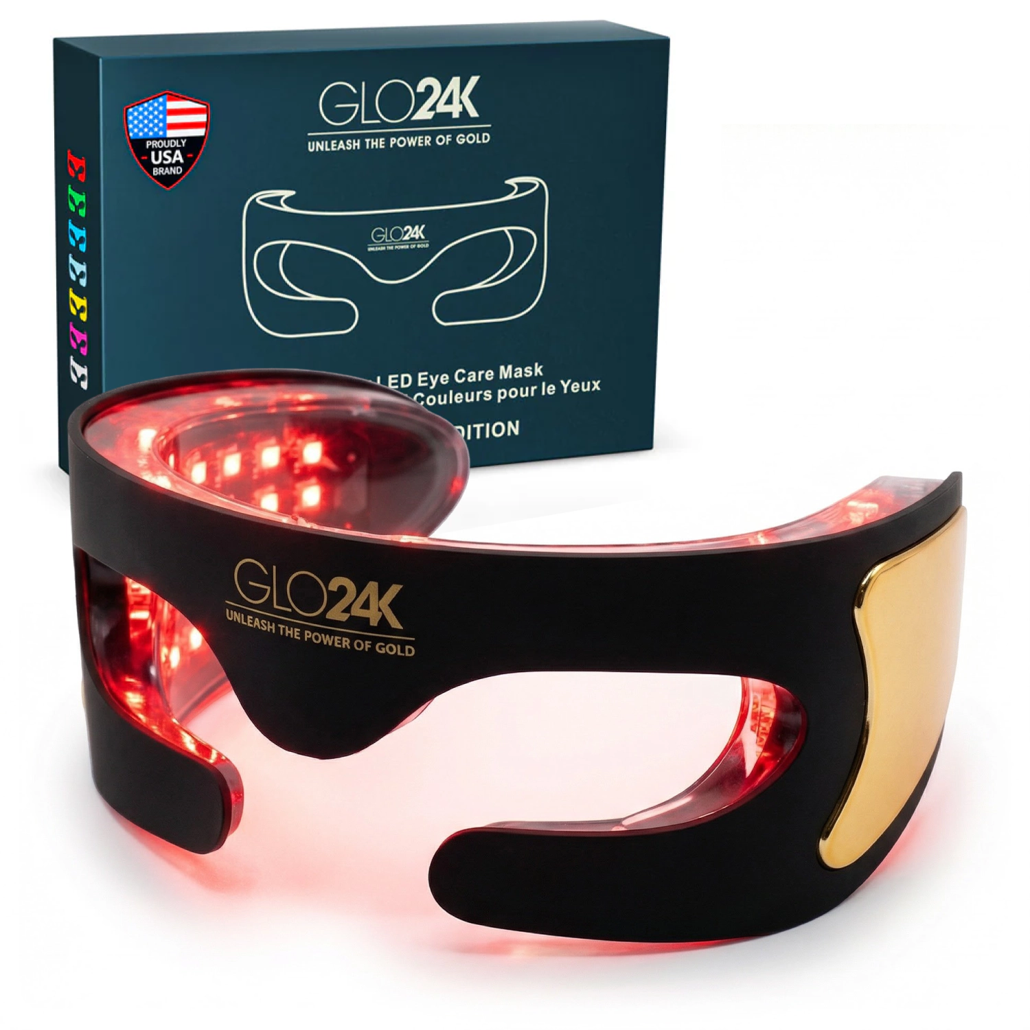 GLO24K Bionic 7 Color LED Eye Care Mask